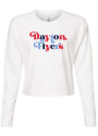 Dayton Flyers Womens Funky Font T-Shirt - White