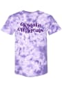 K-State Wildcats Womens Quinn Tie Dye T-Shirt - Lavender