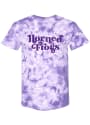 TCU Horned Frogs Womens Quinn Tie Dye T-Shirt - Lavender