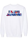 Main image for Kansas Jayhawks Womens White Floral Aishu Crew Sweatshirt