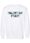 Main image for Michigan State Spartans Womens White Floral Aishu Crew Sweatshirt