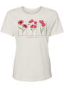 Kansas City Womens Flower Squares T-Shirt - White
