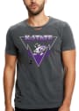 K-State Wildcats Womens Distressed T-Shirt - Black