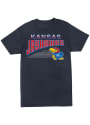 Kansas Jayhawks Womens Vintage T-Shirt - Navy Blue