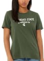 Michigan State Spartans Womens Classic T-Shirt - Green