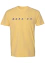 Kansas Jayhawks Womens Wordmark Dots T-Shirt - Yellow