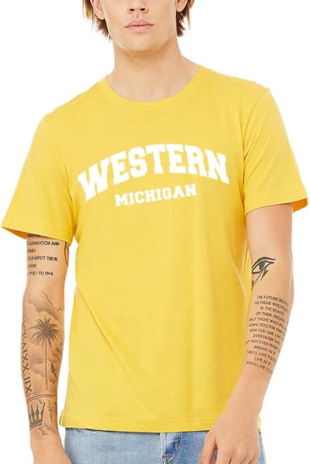 Western Michigan Broncos Classic Short Sleeve T-Shirt - Yellow