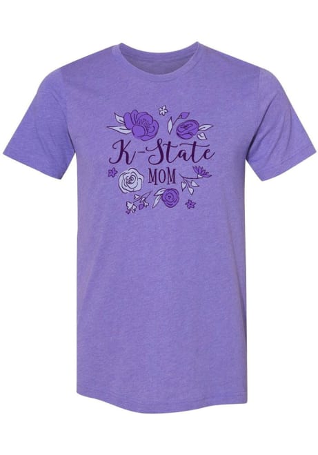 K-State Wildcats Mom Short Sleeve T-Shirt - Purple