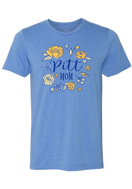 Pitt Panthers Mom Graphic Short Sleeve T-Shirt - Blue