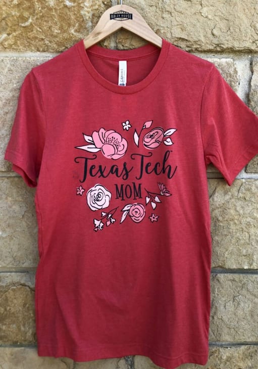 Summit Sportswear Texas Tech Red Raiders Womens Red Mom T-Shirt