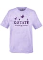 K-State Wildcats Womens Butterfly T-Shirt - Purple