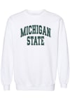 Main image for Womens Michigan State Spartans White Summit Sportswear Boyfriend Crew Sweatshirt