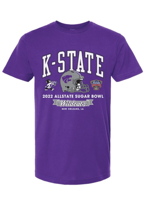 K-State Wildcats 2022 Sugar Bowl Genaric Short Sleeve T Shirt - Purple