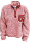 Main image for Indiana Hoosiers Womens Red Jen 1/4 Zip Pullover