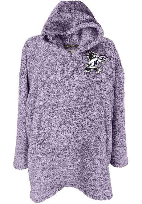 Womens Purple K-State Wildcats Macy Poncho Hooded Sweatshirt