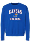 Main image for Kansas Jayhawks Womens Blue Grandma Crew Sweatshirt