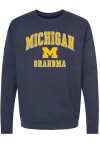Main image for Womens Navy Blue Michigan Wolverines Grandma Crew Sweatshirt