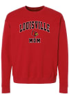 Main image for Louisville Cardinals Womens Red Mom Crew Sweatshirt