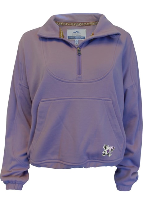 Womens Purple K-State Wildcats Leslie Qtr Zip