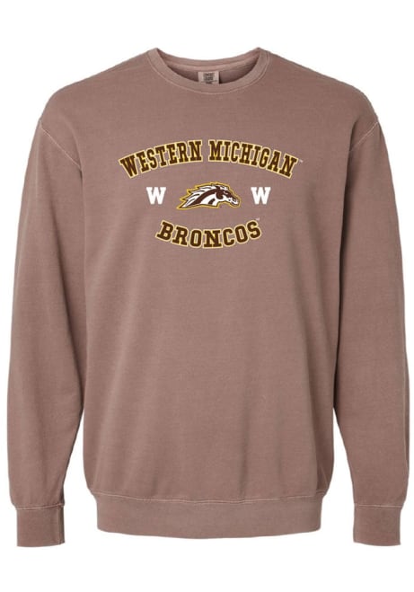 Womens Brown Western Michigan Broncos Larissa Crew Sweatshirt