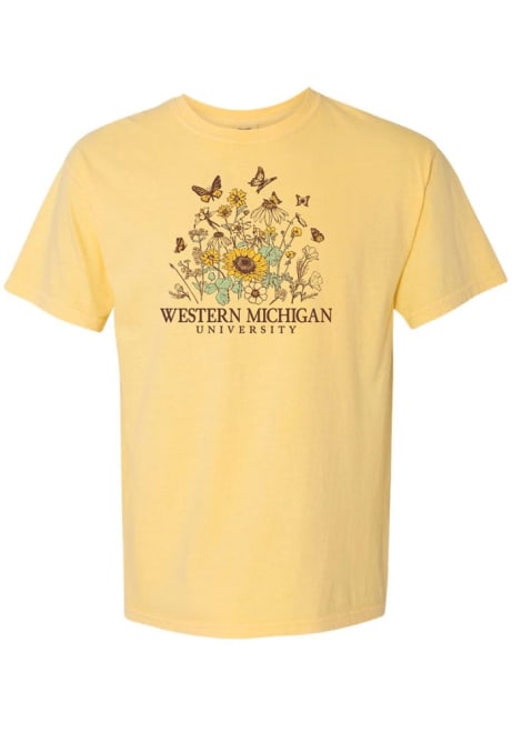 Western Michigan Broncos Jackie Short Sleeve T-Shirt - Yellow