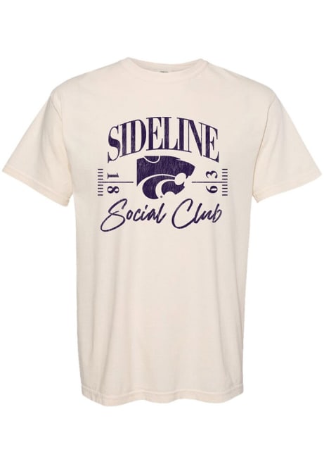 K-State Wildcats Sideline Social Club Short Sleeve T-Shirt - Ivory