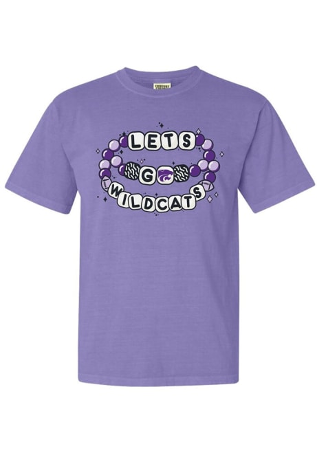 K-State Wildcats Friendship Bracelet Short Sleeve T-Shirt - Purple