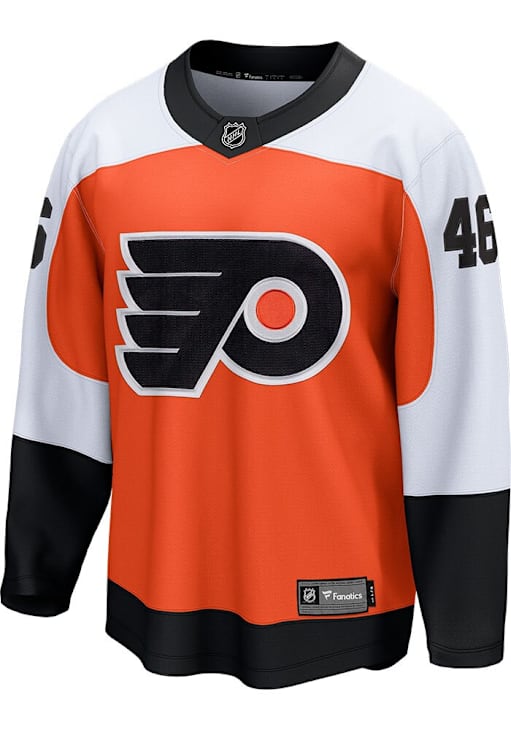 Trevor Zegras Philadelphia Flyers Mens Orange Breakaway Home Hockey Jersey