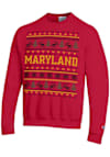 Main image for Mens Maryland Terrapins Red Champion Christmas Crew Sweatshirt