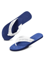 Sporting Kansas City Womens White/Navy Sequin Flip Flops - Navy Blue