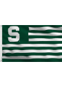 Michigan State Spartans 3x5 Green Silk Screen Grommet Flag