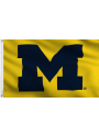 Michigan Wolverines 3x5 Yellow Silk Screen Grommet Flag