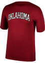 Oklahoma Sooners Arch Name T Shirt - Crimson