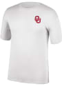 Oklahoma Sooners Left Chest Logo T Shirt - White