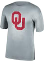 Oklahoma Sooners Wagon Logo T Shirt - Grey