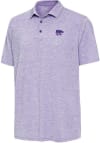 Main image for Mens K-State Wildcats Purple Antigua Distressed Stripe Short Sleeve Polo Shirt