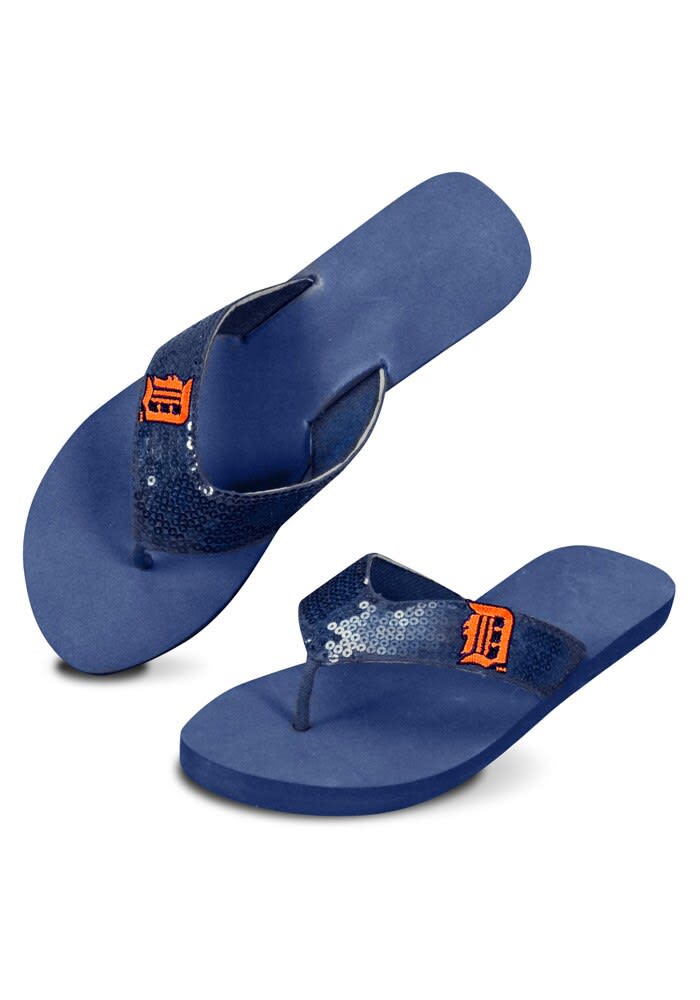 Detroit tigers flip flops on sale