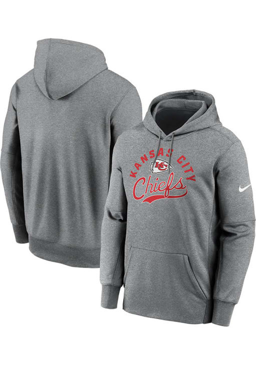 Nike Kansas City Chiefs Mens Ash Club Fleece Hood