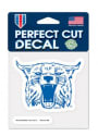 Kentucky Wildcats 4x4 Mascot Perfect Cut Auto Decal - Blue