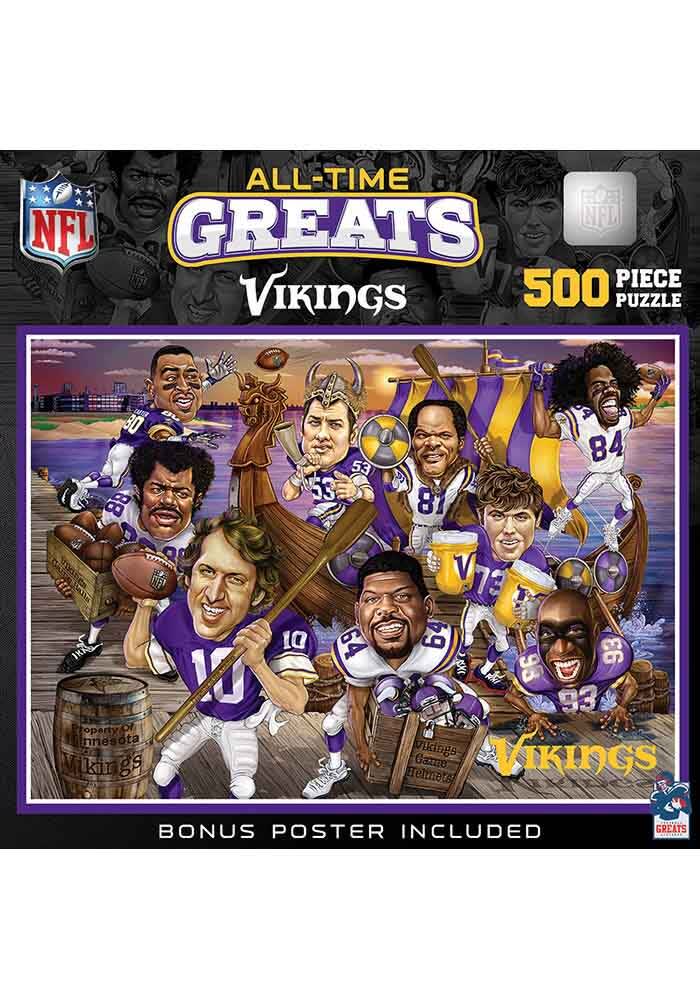 Minnesota Vikings PURPLE All-Time Greats 500 pc Puzzle - 1710528