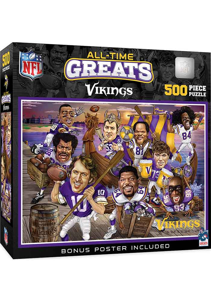 その他 vikings Minnesota Vikings PURPLE All-Time Greats 500 pc Puzzle - 1710528