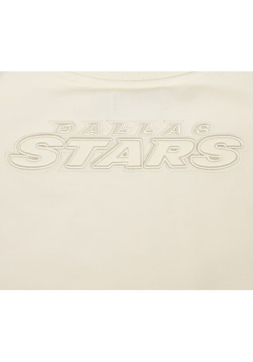 Pro Standard Dallas Stars Womens White Neutral Crew Sweatshirt