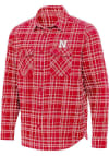 Main image for Mens Nebraska Cornhuskers Red Antigua Private Long Sleeve Dress Shirt