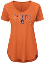 Majestic Detroit Tigers Womens Tough Decision Orange Scoop T-Shirt