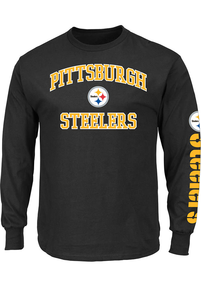 حقائب كالفن كلاين Majestic Pittsburgh Steelers Black Heart Soul Long Sleeve T Shirt حقائب كالفن كلاين