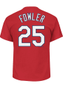 Dexter Fowler St Louis Cardinals Red Name and Number Player Tee