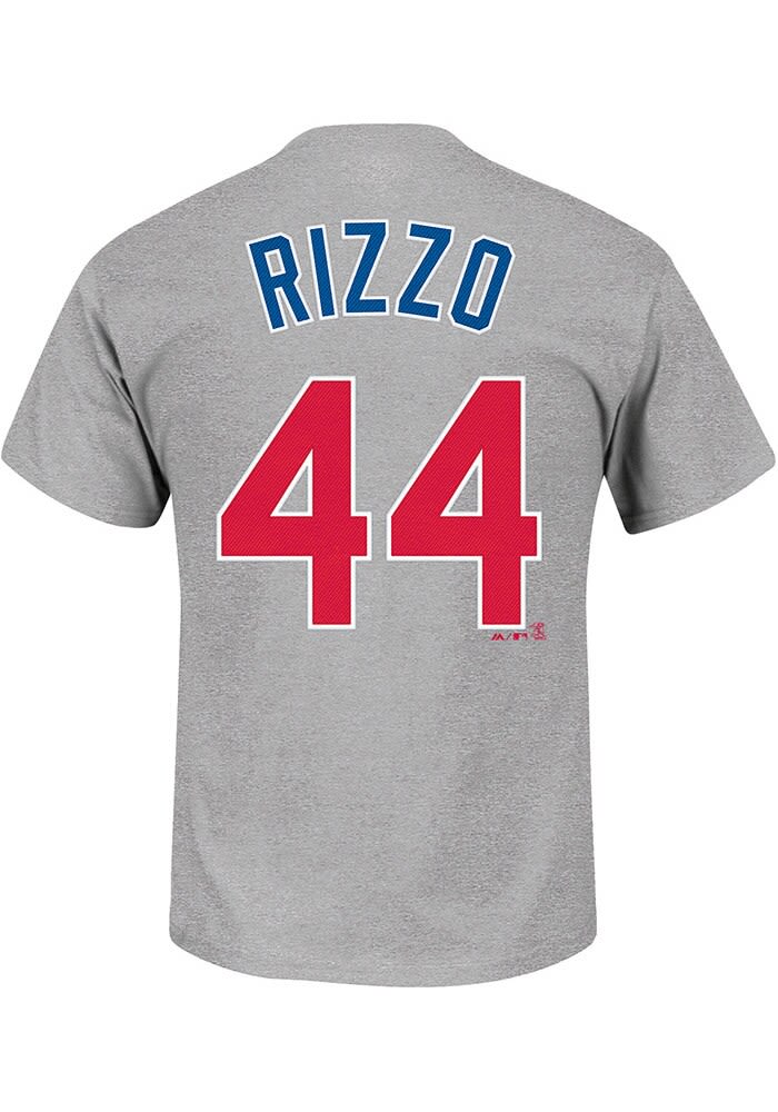 Anthony Rizzo Cubs Name and Number Short Sleeve Player T Shirt