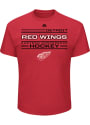 Majestic Detroit Red Wings Red Forecheck Tee