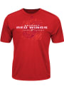 Majestic Detroit Red Wings Red OFF THE POST Tee