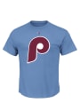 Majestic Philadelphia Phillies Light Blue Cooperstown Logo Tee